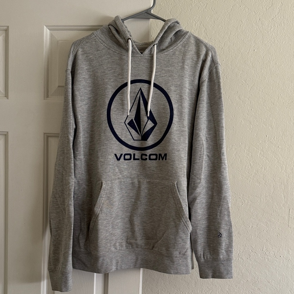 Volcom Gray Hoodie with Navy Logo
